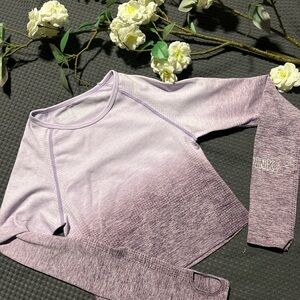 Victoria’s Secret PINK Purple Long Sleeve Athletic Top